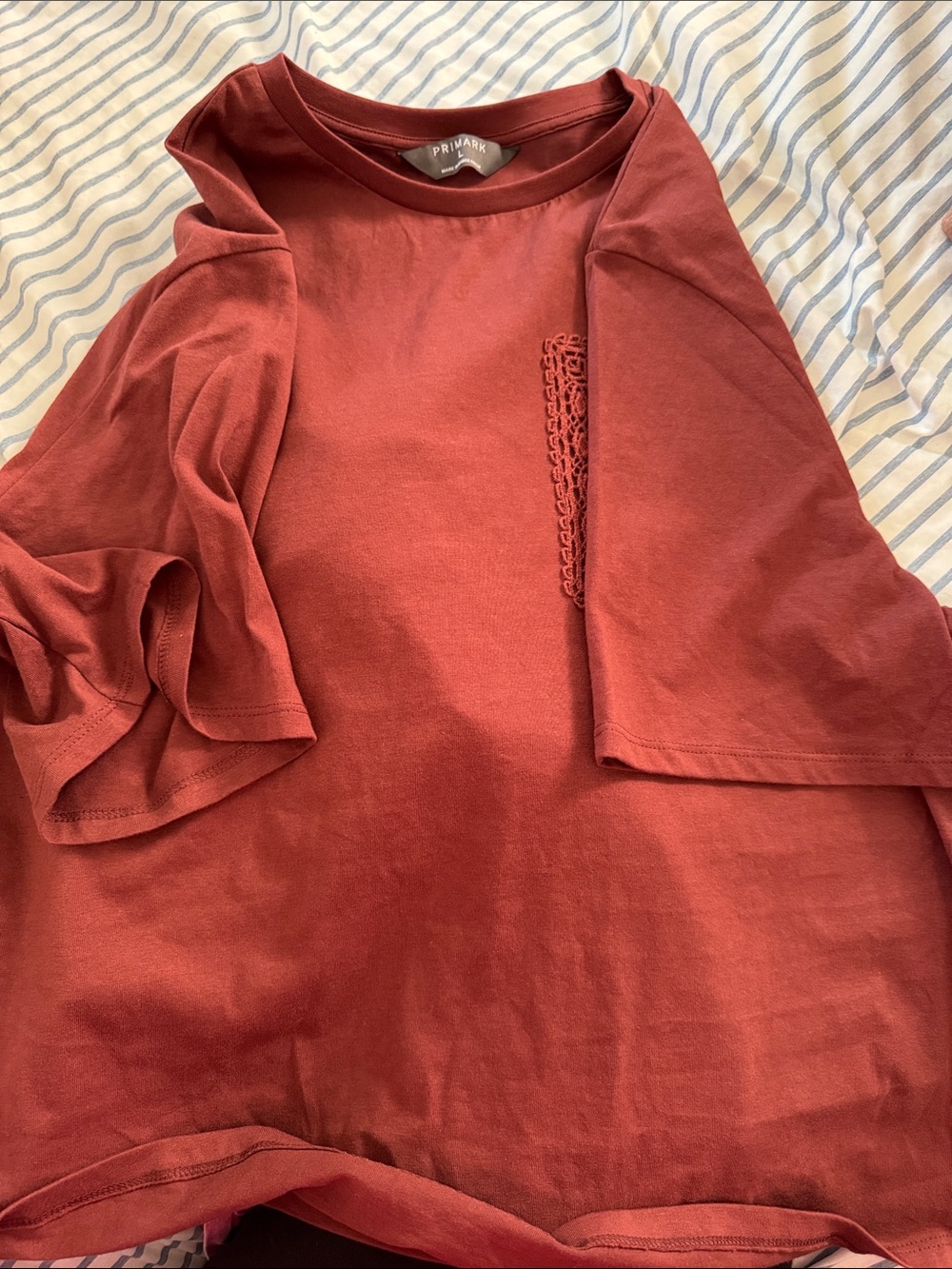 Burgundy short sleeve